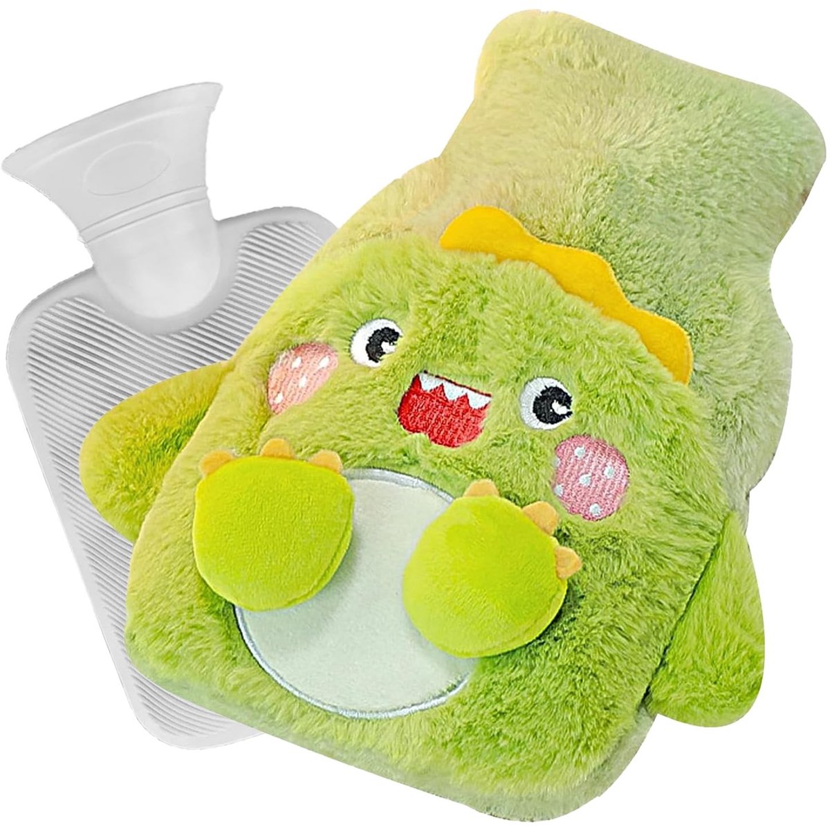 Dailygoody - Warm water fles - Warmte zak voor pijnbestrijding - 500 ml formaat - Zachte taille hoes - Perfect voor buik rug benen - Ideaal voor ontsp