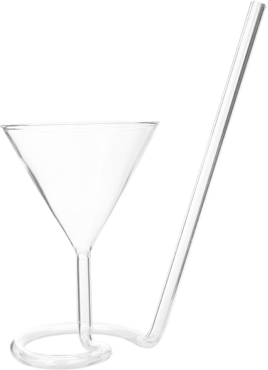 Dailygoods- Cocktailglas Roterend - Martini Glas - Whiskyglas - Wijnglas - Lange Cocktailglas - Transparant Loodvrij Glas