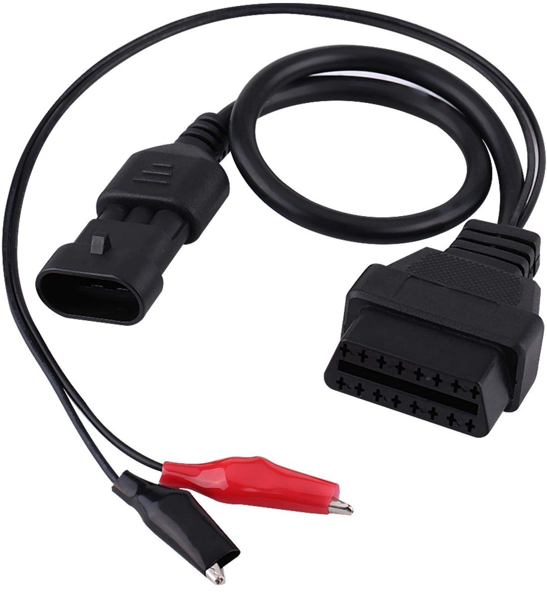 Dailygoody - OBD2 Adapterkabel - 3 Pin tot 16 Pin - Diagnosekabel voor Auto - Geschikt voor Diverse Voertuigen - Eenvoudig in Gebruik