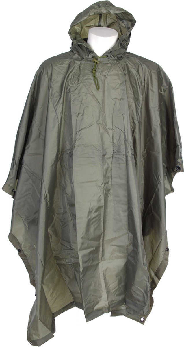 Fostex ripstop poncho groen