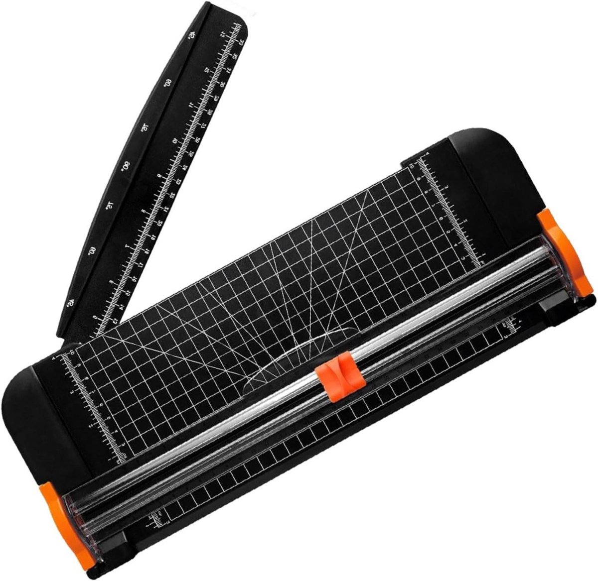 Papieren Trimmer - Papier Snijder - Scrapbooking Maken - Precisie Snijvlak - A4 Formaat - Zwart