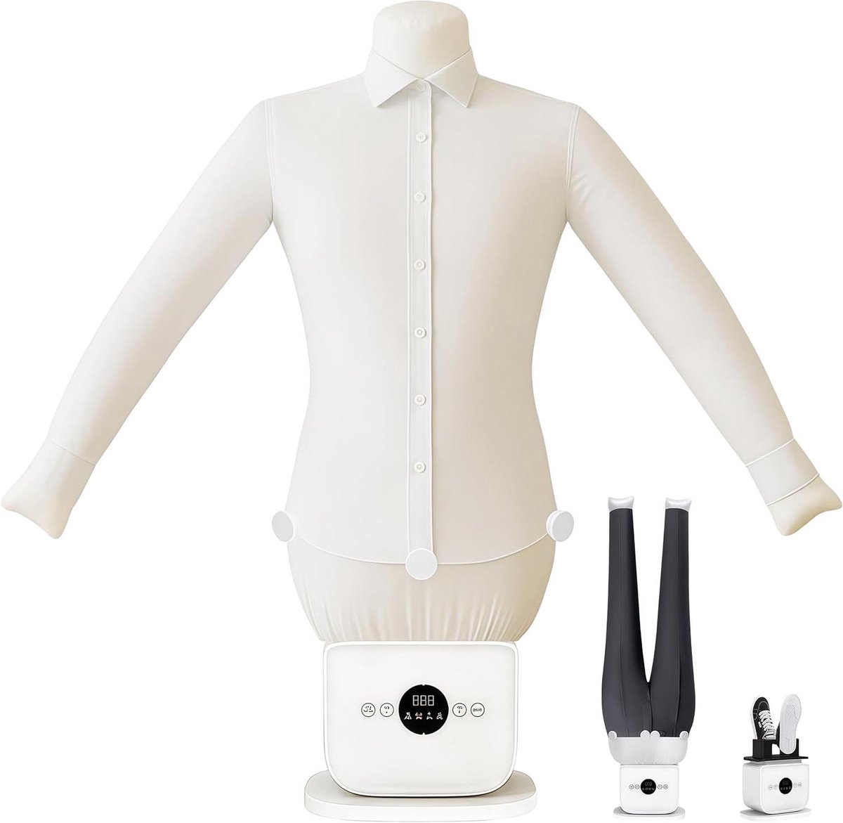 Automatische Shirt Stomer - Kleding Stomer - Kreukvrije Kleding - 360 Graden Droging - Niet gespecificeerd - Wit