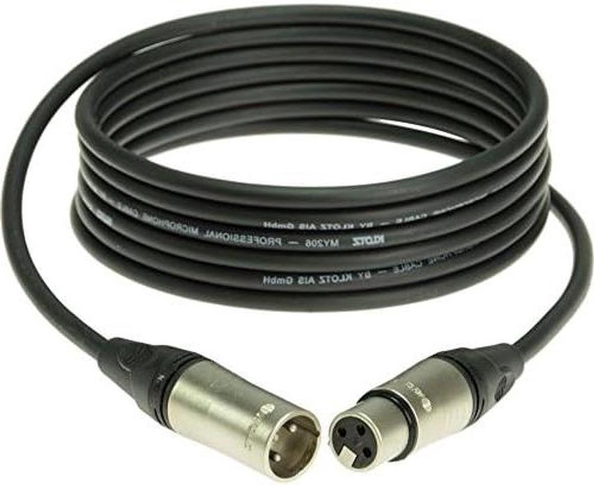 Microfoon Kabel - XLR Kabel Audiokabel - Muziek Opnemen - Hoge Kwaliteit - 20 meter - Zwart