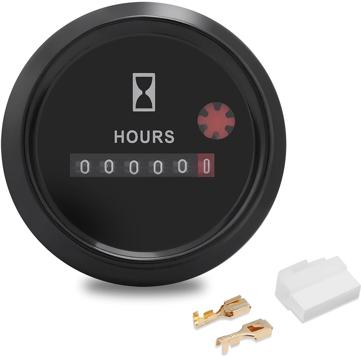 Dailygoody - DC AC Quartz Urenteller - Waterdichte urenteller - Compact formaat - Geschikt voor boot auto en meer - Handig in gebruik en draag...