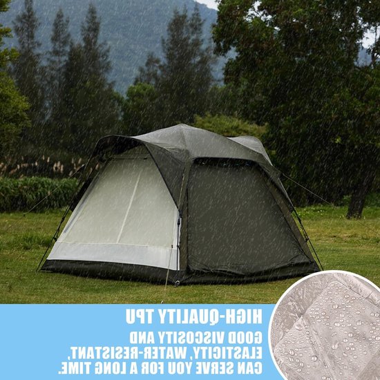 18-delige Reparatietape voor Tent en Luchtbed, Transparante Waterdichte Patches voor Meubels, Zwembaden en Bootaccessoires — afbeelding 4