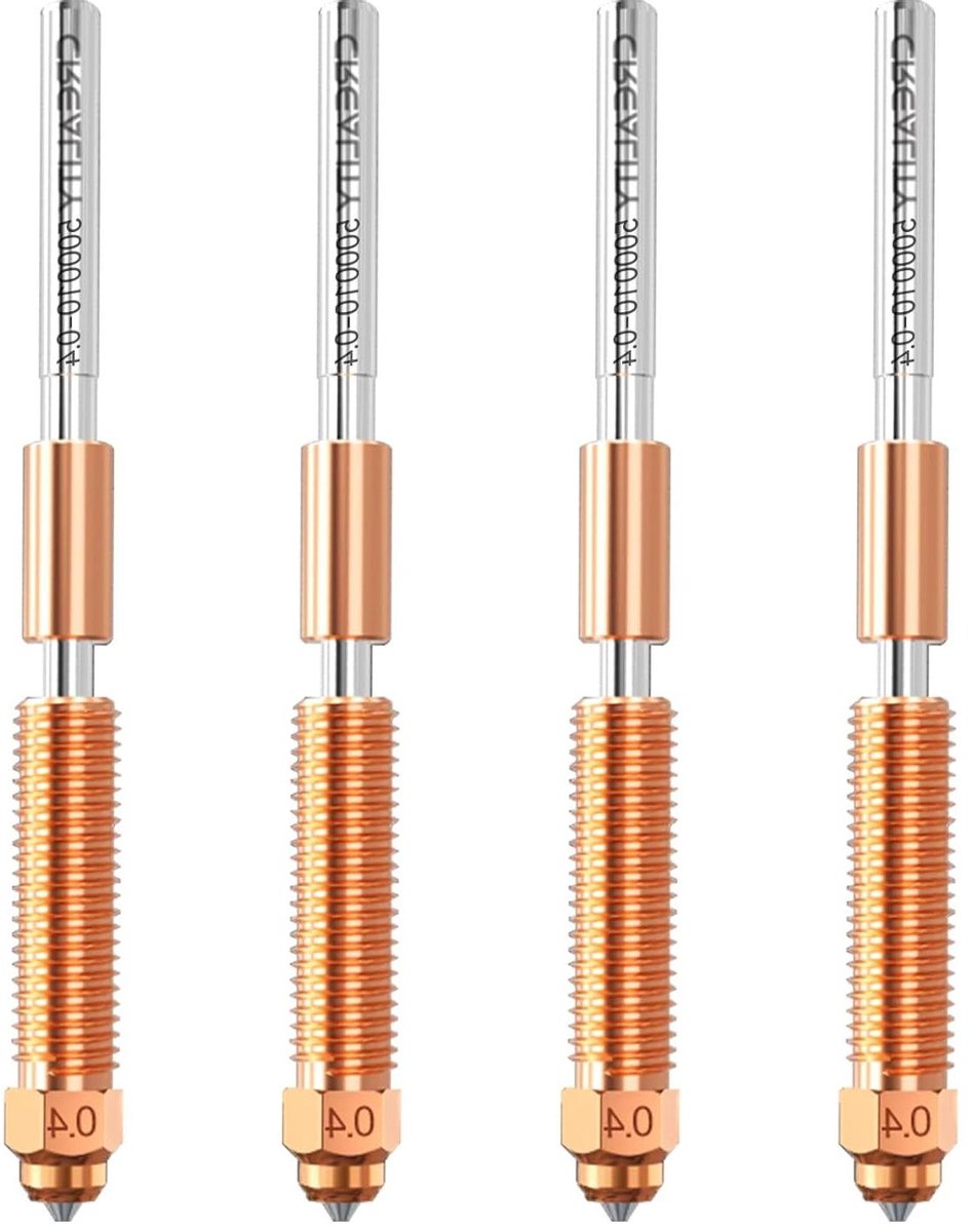 3D Printer Mondstukken - Printkop Set - Precisie Printen - Gehard Stalen Kop - 04 mm - Zilver