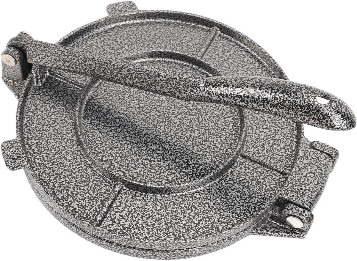 Tortilla Pers - Taco Maker - Platbrood Maken - Duurzame Aluminiumlegering - 20 cm - Zilverkleurig