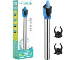 Aquarium Verwarmer - Vis Tank Verwarming - Klimaat Controle - Explosiebestendig Roestvrij Staal - 32 cm - Zilver