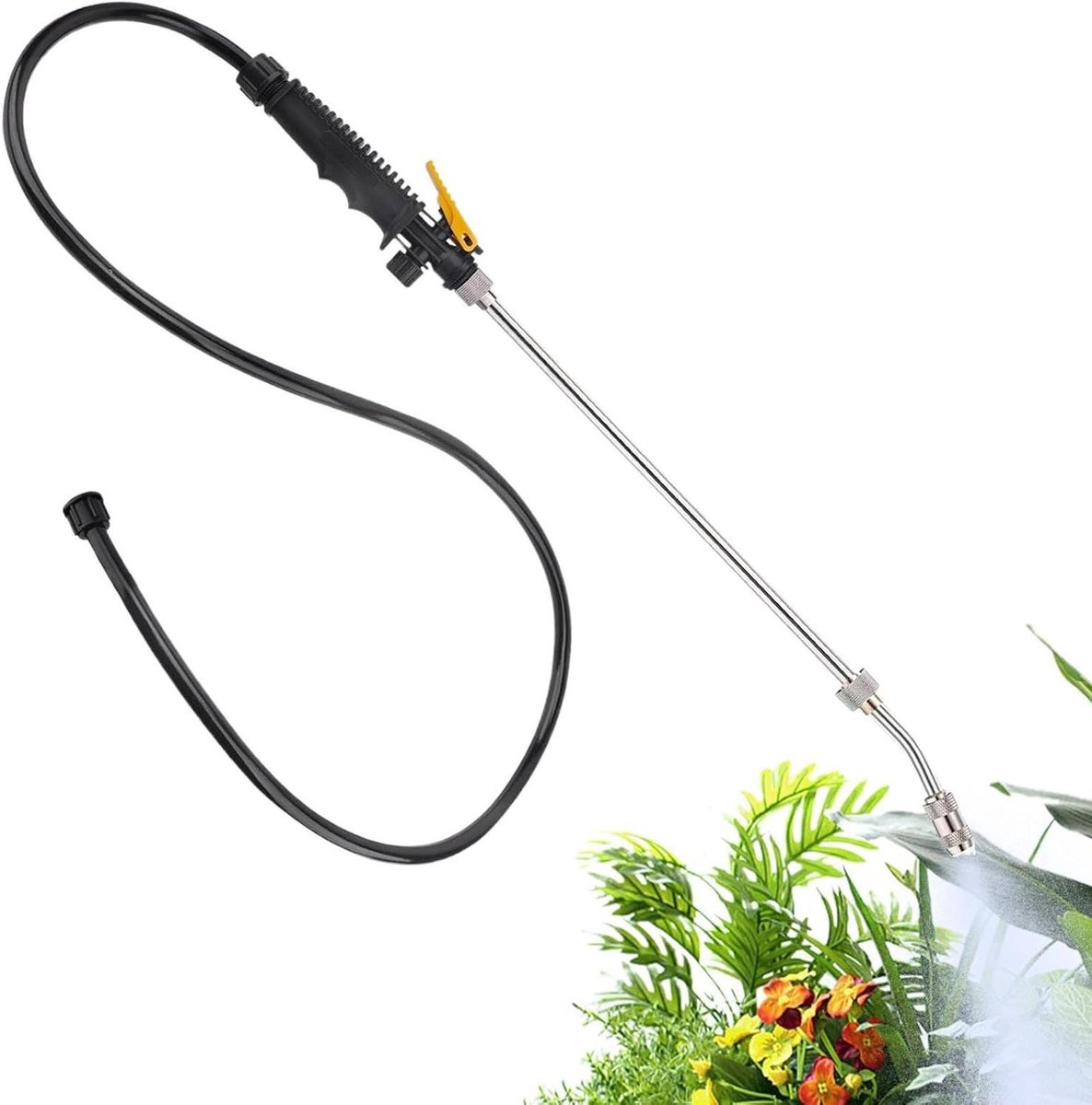 Besproeiingslans - Spuitlans Verlengstuk - Tuin Besproeien - Roestvrij Staal - 72 cm - Zilver