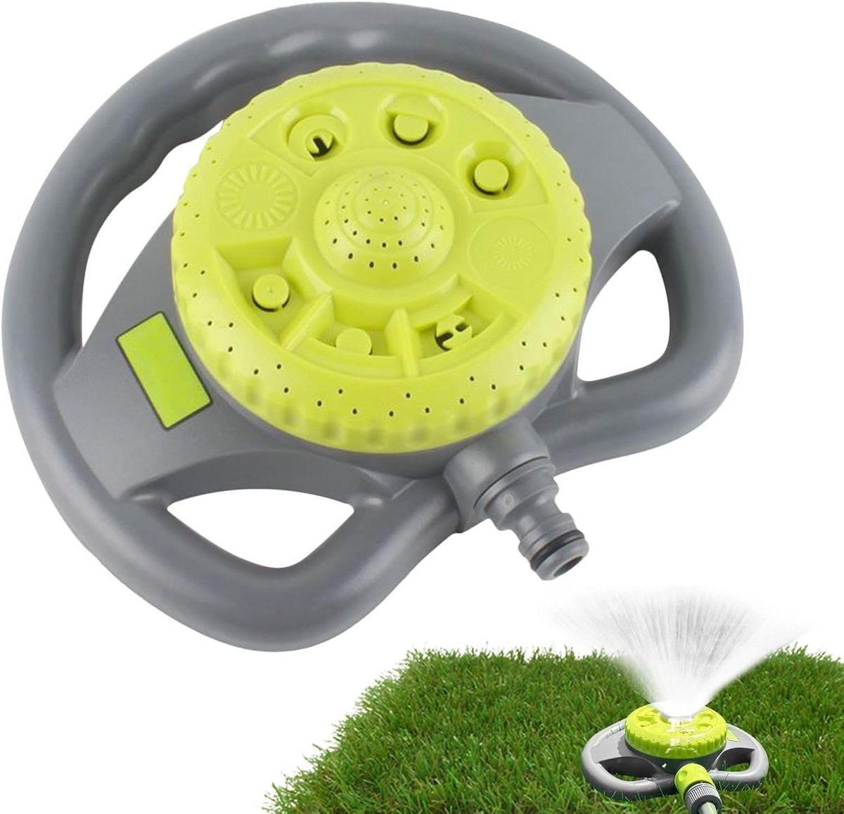 Roterende Tuinsproeier - Gazonsproeier Irrigatie - Planten Water Geven - 360 Graden Rotatie - 8 Meter Dekking - Groen