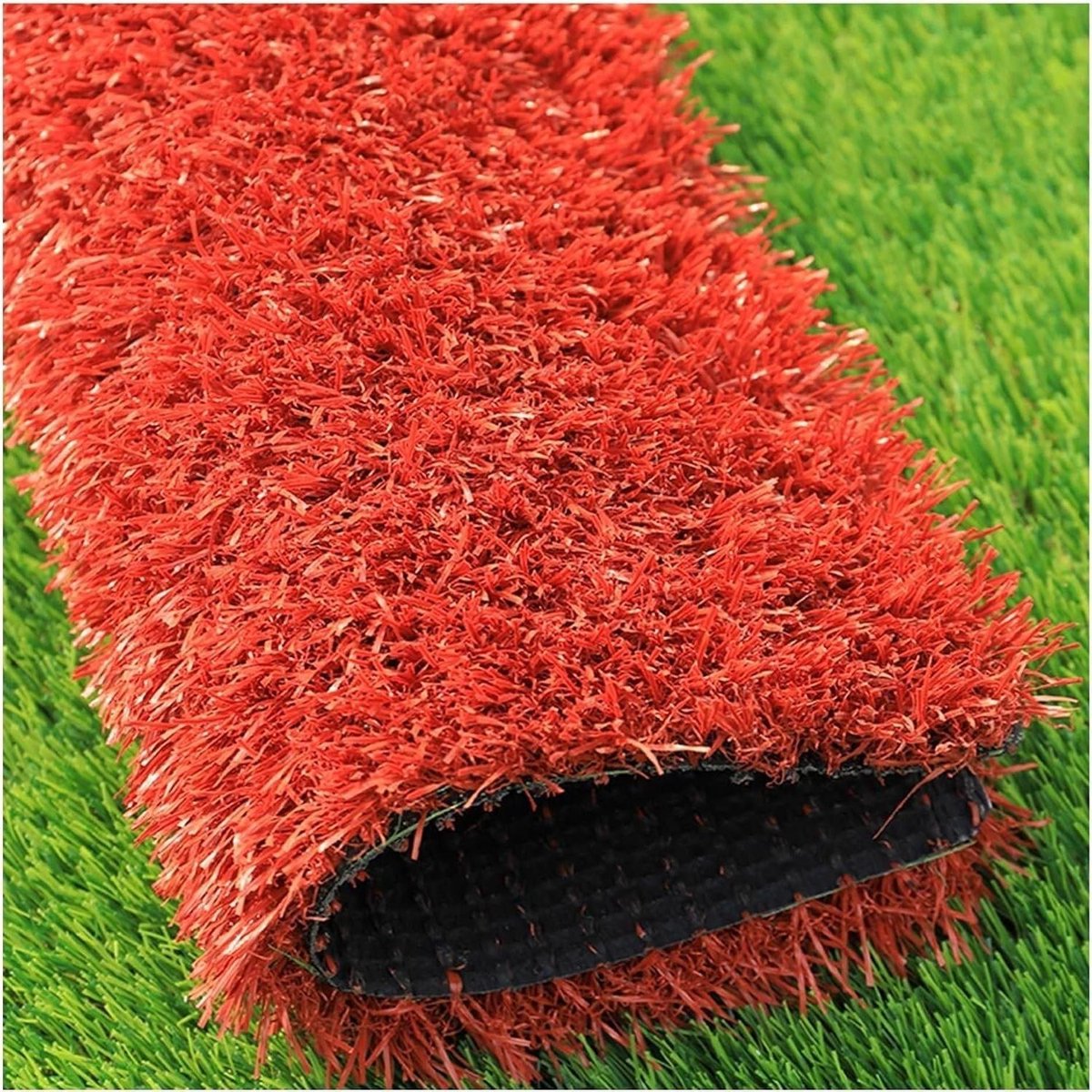 Kunstgrastapijt - Synthetisch gras - Buiten decoreren - Onderhoudsvrij - 19.70x78.80in - Rosso