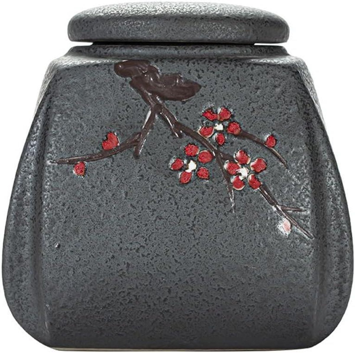 Keramische Bewaarblik - Theeblik Opslag - Thee Vers Houden - Creatief Ovenontwerp - One Size - B
