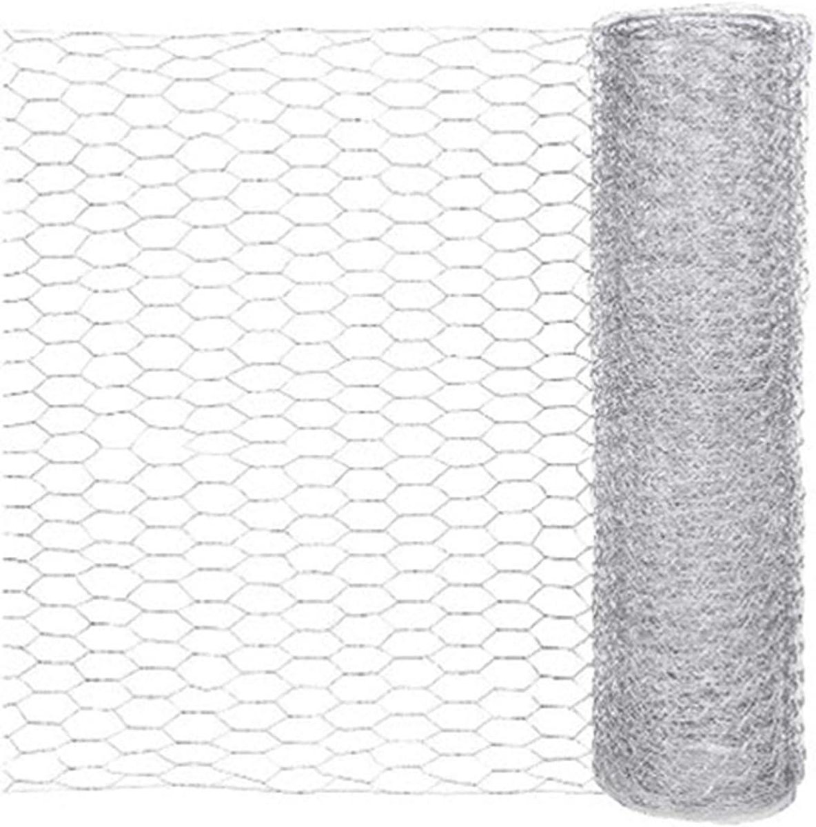 Kippennet - Kippengaas Hekwerk - Dierenverblijf Maken - Verzinkt Ijzerdraad - 10 Meter - Zilver