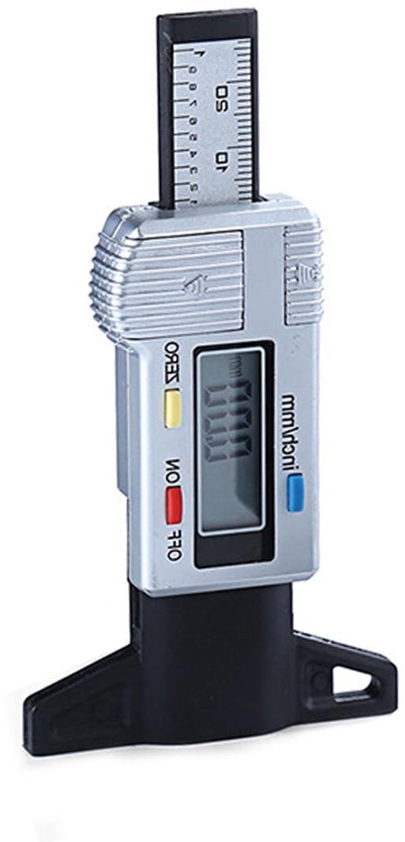 Profieldieptemeter Banden - Bandenspanning meter - Veiligheid Controleren - Nauwkeurig tot 001mm - Inch/MM - Zwart