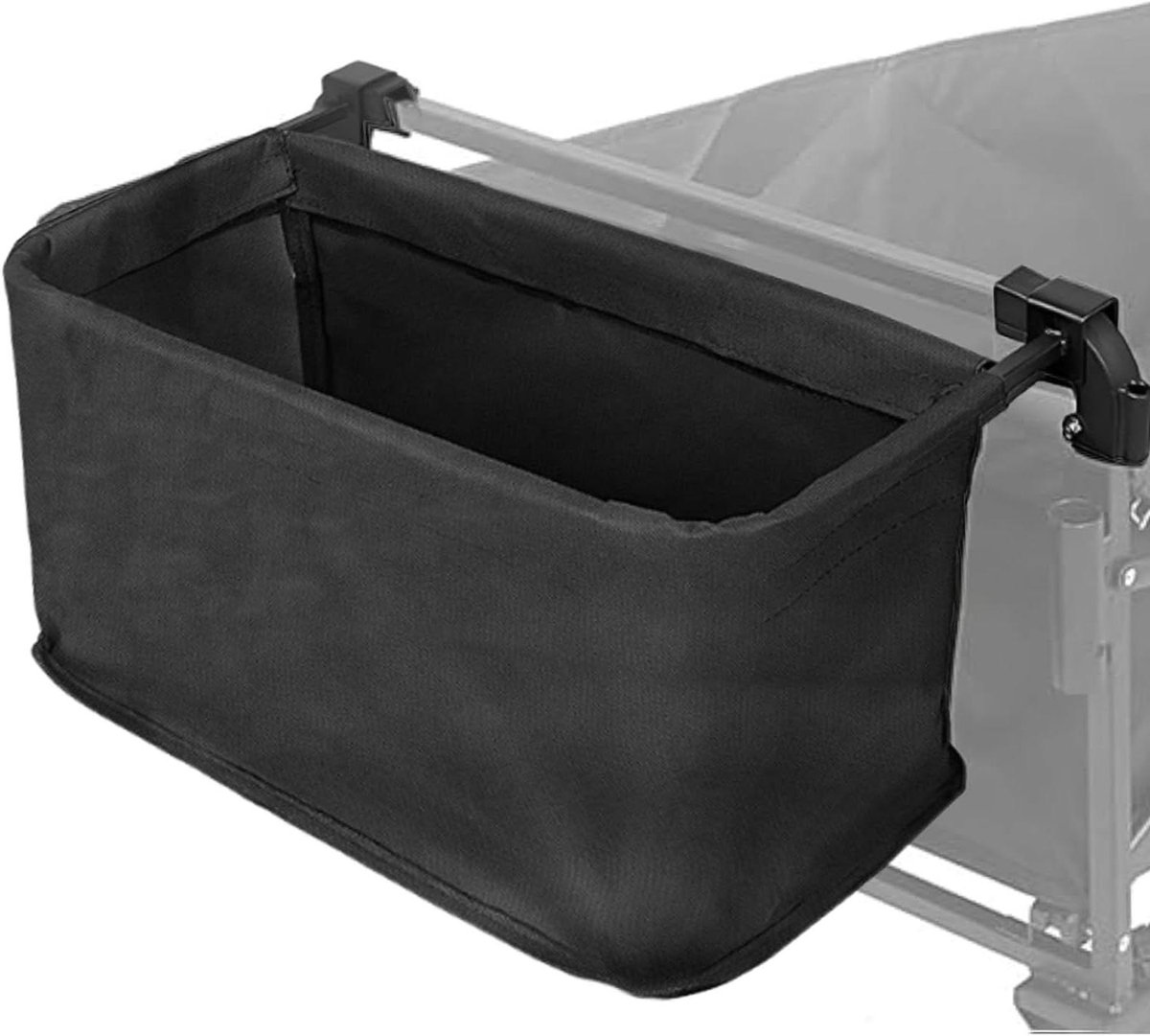 Kinderwagen Opbergtas - Wandelwagen Organizer - Buitenshuis Opslag - Opvouwbaar Ontwerp - 42x21x22 cm - Zwart