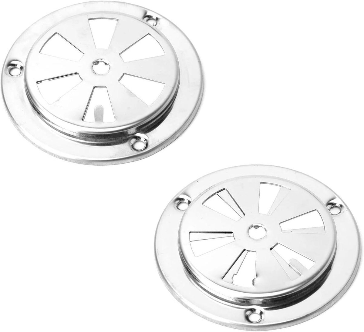 Ventilatieroosters RVS - Grill Afsluitbaar - Gasoven Ventilatie - Rond Ontwerp - 95 cm - Zilver