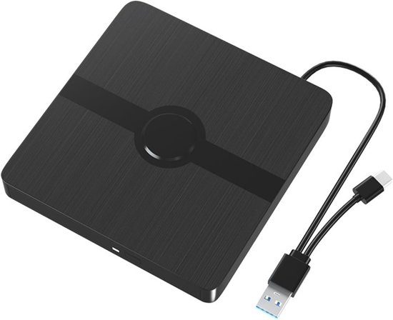 Externe DVD Brander - Optisch Station Schijfstation - Bestanden Branden - Ultradun Ontwerp - 14 mm Dik - Zwart — afbeelding 2