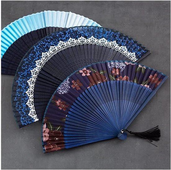 Handwaaier Chinees - Opvouwbare waaier - Koelte Zomer - Opvouwbaar Ontwerp - Compact - Rood — afbeelding 4