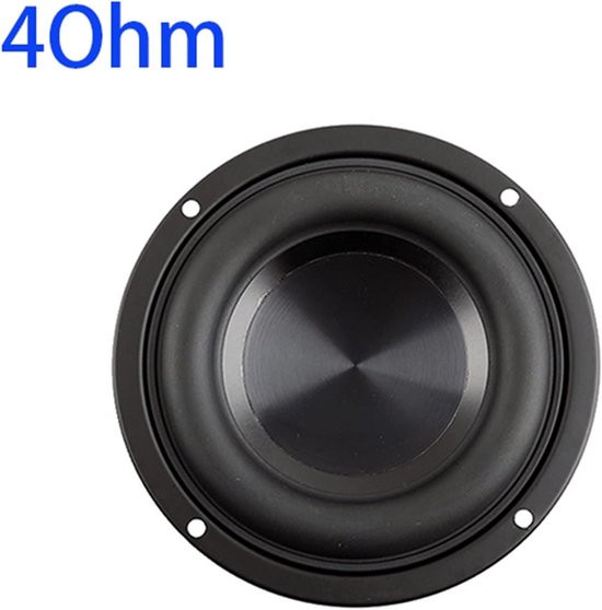 Subwoofer Luidspreker - Bass Speaker - Home Theater - Kristalhelder Geluid - 4 Inch - Zwart — afbeelding 2