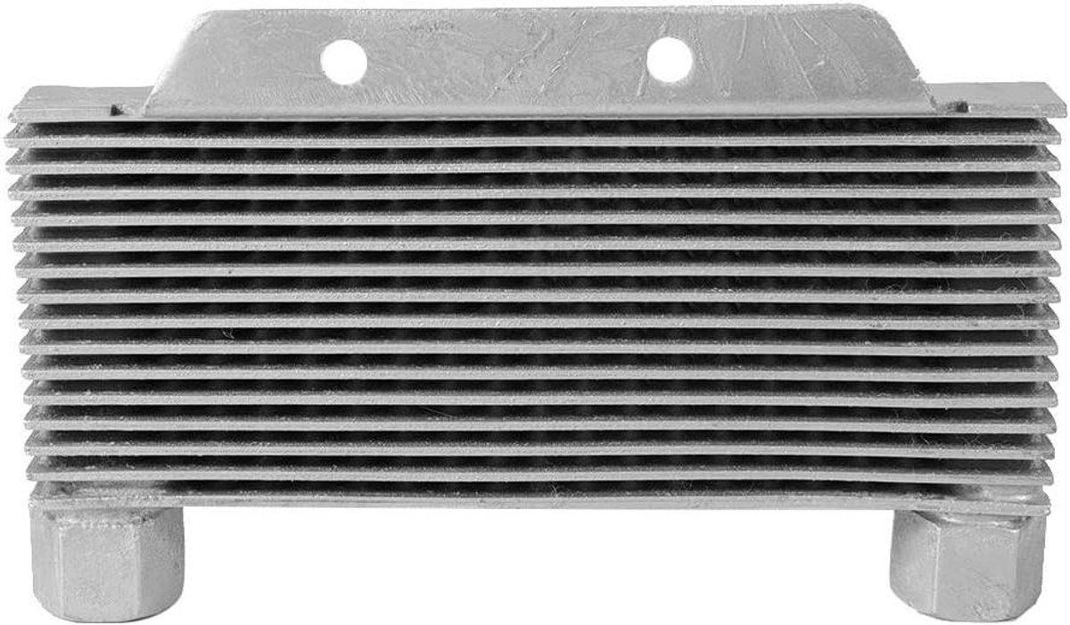 Motoroliekoeler Radiateur - Universele koeler - Motoronderhoud - 15 Rijen - 166 mm - Zilver