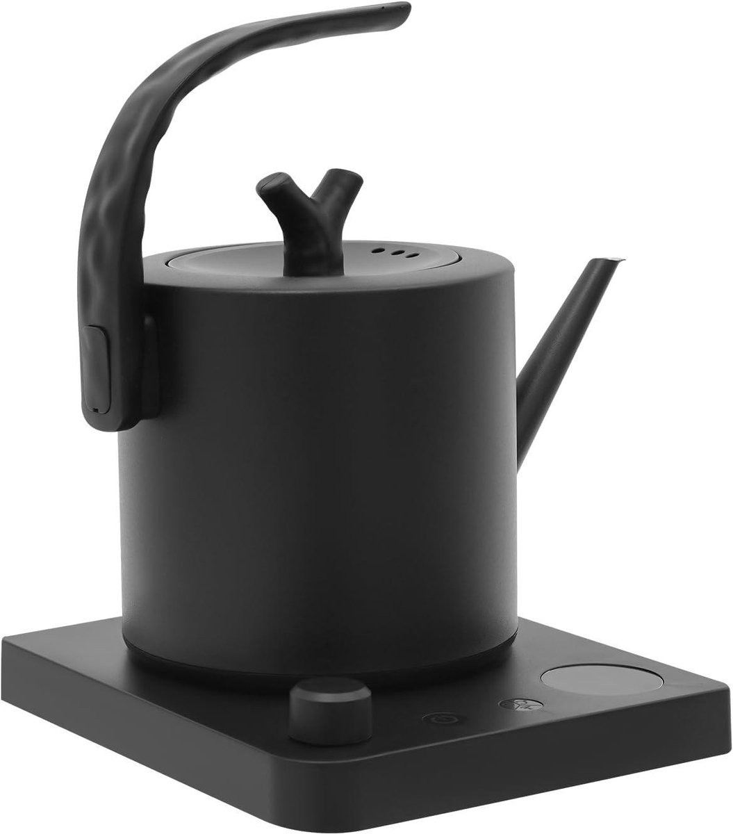 Elektrische waterkoker - Warm water apparaat - Dranken bereiden - Instelbare temperatuur - 1 liter - Zwart