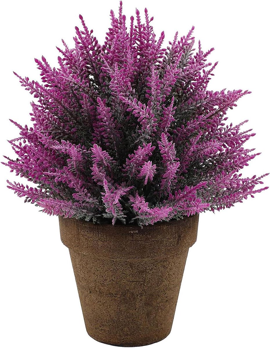 Lavendel Bonsai Kunstplant - Decoratieve Plant - Woondecoratie - Onderhoudsvrij - N.v.t. - Paars