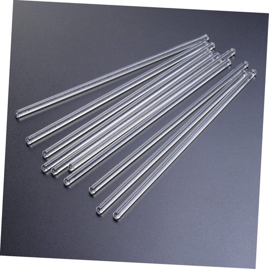 Glazen Roerstaafjes - Roerstaafjes Lab Roerstaafjes - Dranken Mengen - Magnetische Roerstaaf - 20 x 1 x 1 cm - Transparant — afbeelding 5