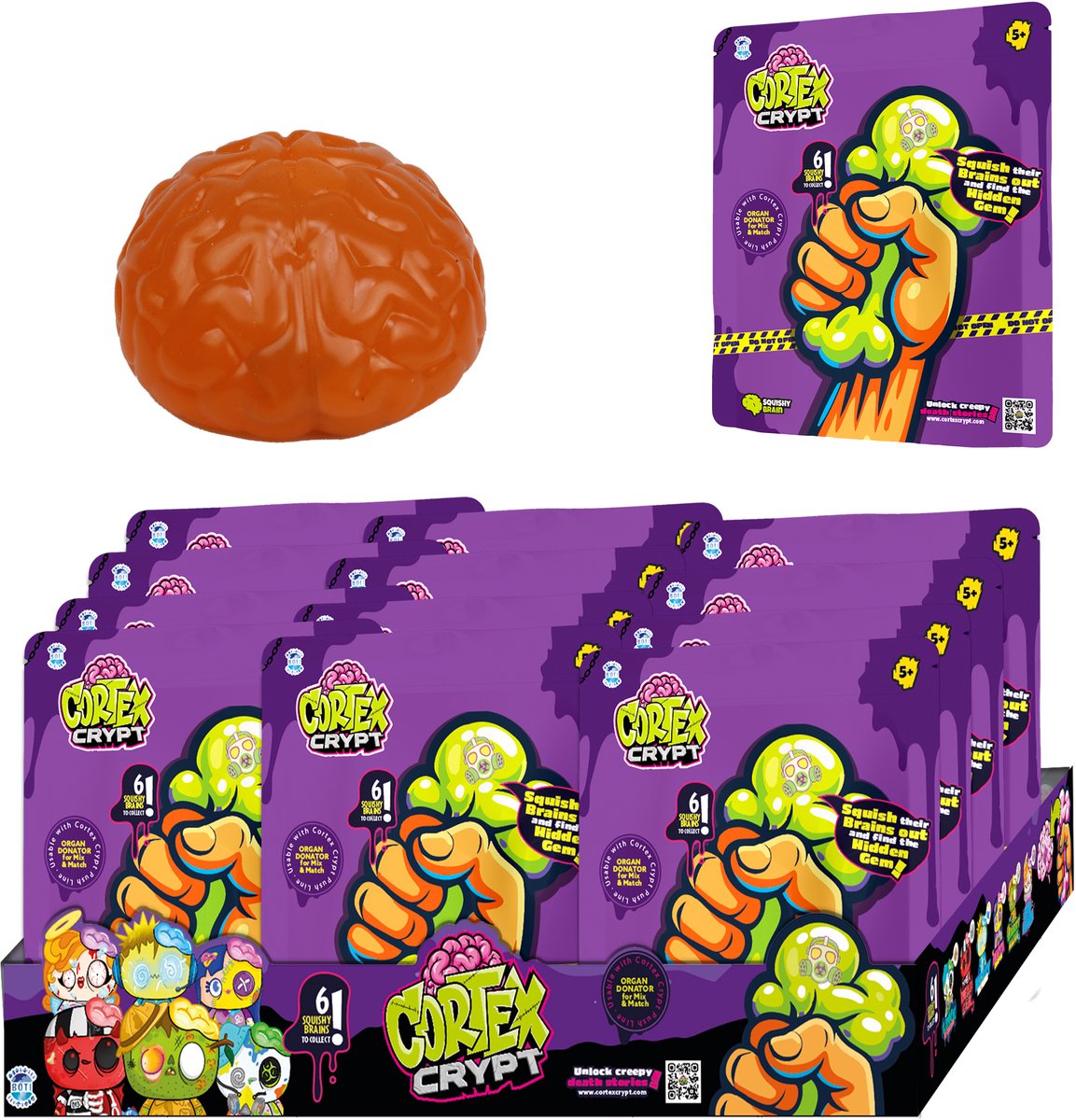CORTEX CRYPT - squishy brains 10 cm