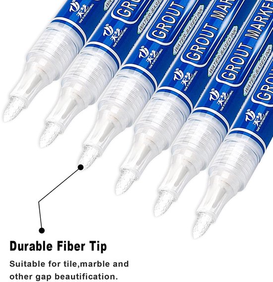 Voegstiften Wit - Voegherstelpen Tegelpen - Voegen Opfrissen - Waterdicht Sneldrogend - 5 Stuks - Wit — afbeelding 5