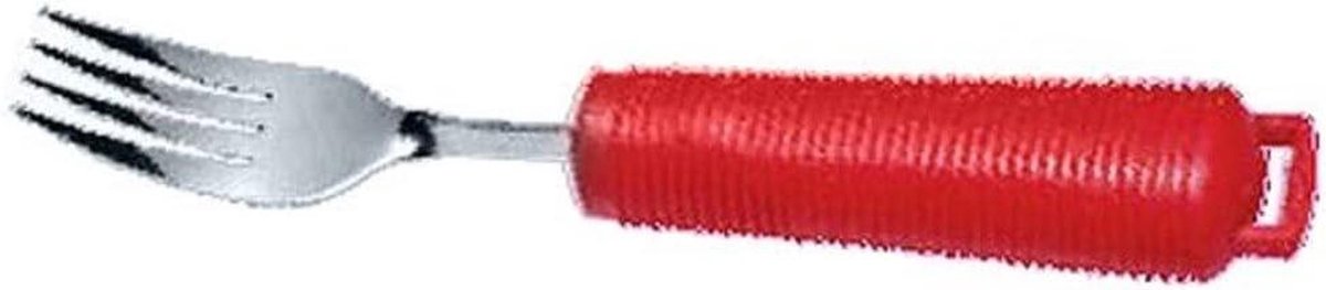 Rode Vork - Bestek Vork - Eten Bereiden - Verstelbare Schacht - 21 cm - Rood