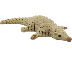 Pangolino Figuur - Dierenbeeldje Flexibel - Bureau Decoratie - Beweegbare Gewrichten - 16 cm - Niet gespecificeerd