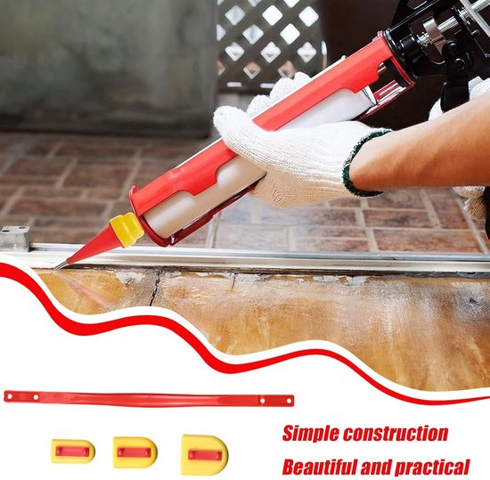 Voeggereedschap Set - Kit Afwerker - Gladde Afwerking - Verschillende Maten - 29.5 cm - Grijs — afbeelding 4