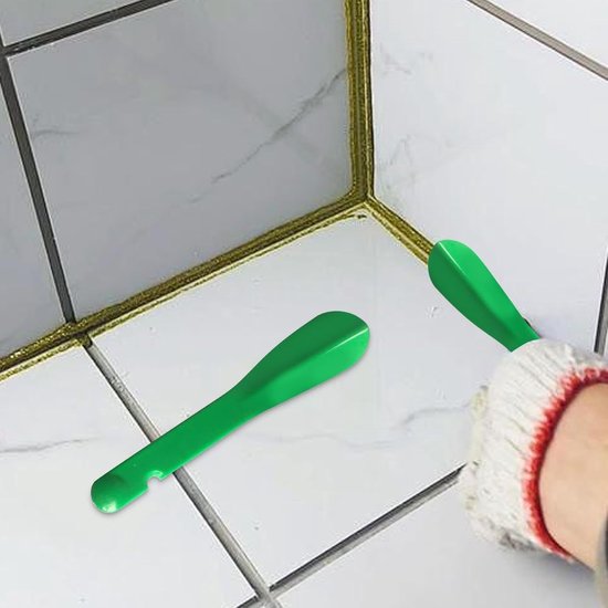 Afdichtingsgereedschap - Kitgereedschap - Naden Afwerken - Dubbele Functie - Niet gespecificeerd - Groen — afbeelding 4
