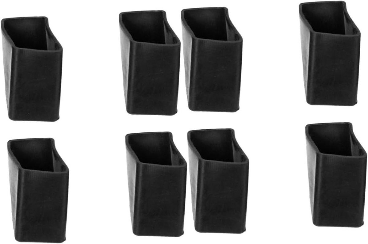 Ladder Voetbeschermers - Ladderdoppen Rubber - Vloer Beschermen - Antislip Stabiliteit - 3.5x2.5cm - Zwart