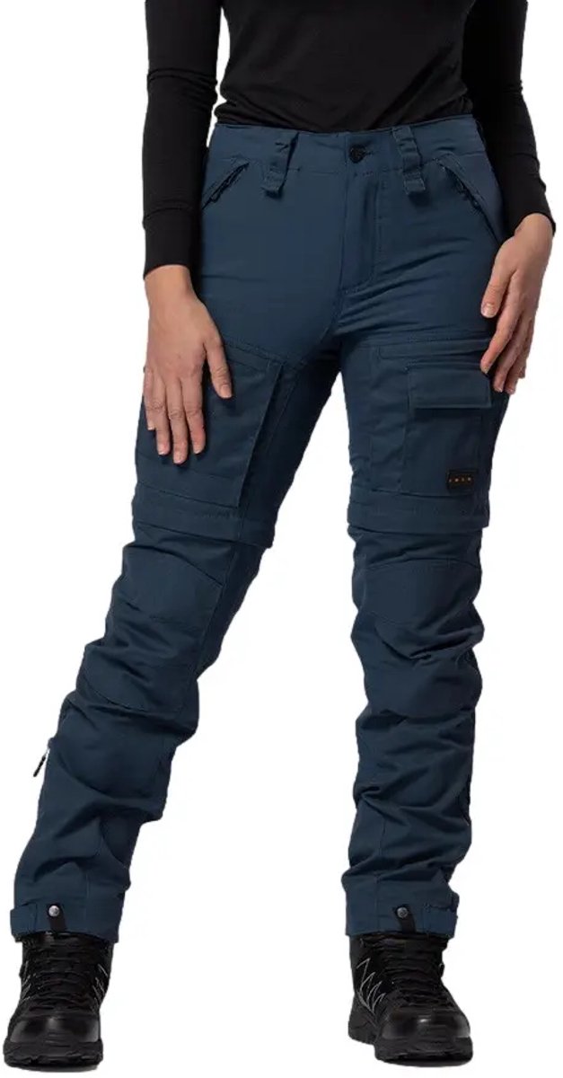Dames zipbroek voor wandelen Beyond Nordic Blauw