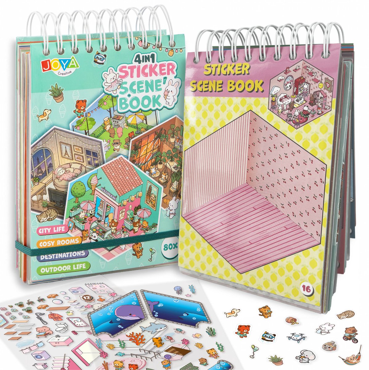 Joya Creative Stickerboek Scene 3D