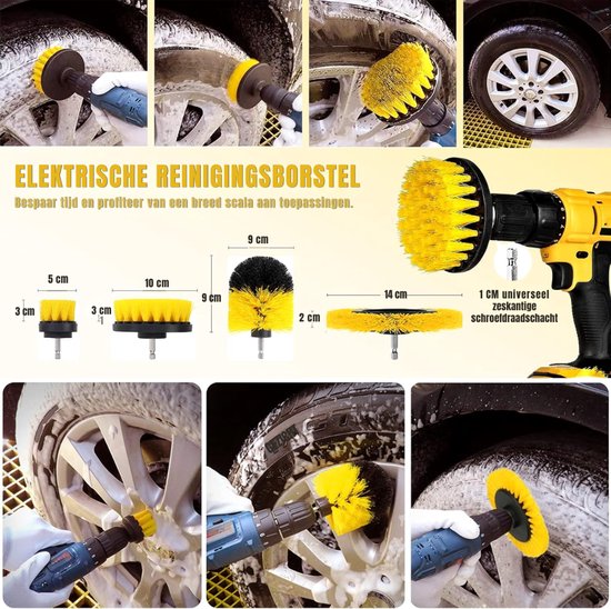 KAD® Autowasborstel - Auto Wassen - Auto Wasborstel - Autowasborstels - Geel - 31cm x 25cm x 12cm van Kad — afbeelding 2