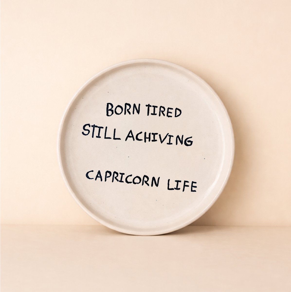 Capricorn Keramisch Decoratief bordje - Sterrenbeeldserie - Ever Desi Studio