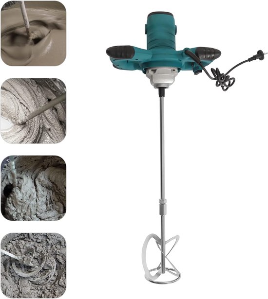 Professional Stirrer 2100W Hand Mixer Concrete Mixer 6 Speed Adjustable Concrete Mixer for Paint, Plastering, Screed, Liner, Gypsum, Stirrer Carrot, Concrete Mixer — afbeelding 5