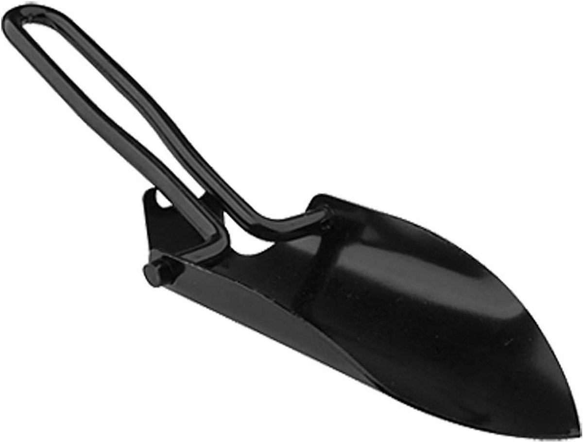 Opvouwbare hand schop - Draagbare troffel - Tuinieren en kamperen - Compact en lichtgewicht - 6.3 inch gevouwen - Zwart