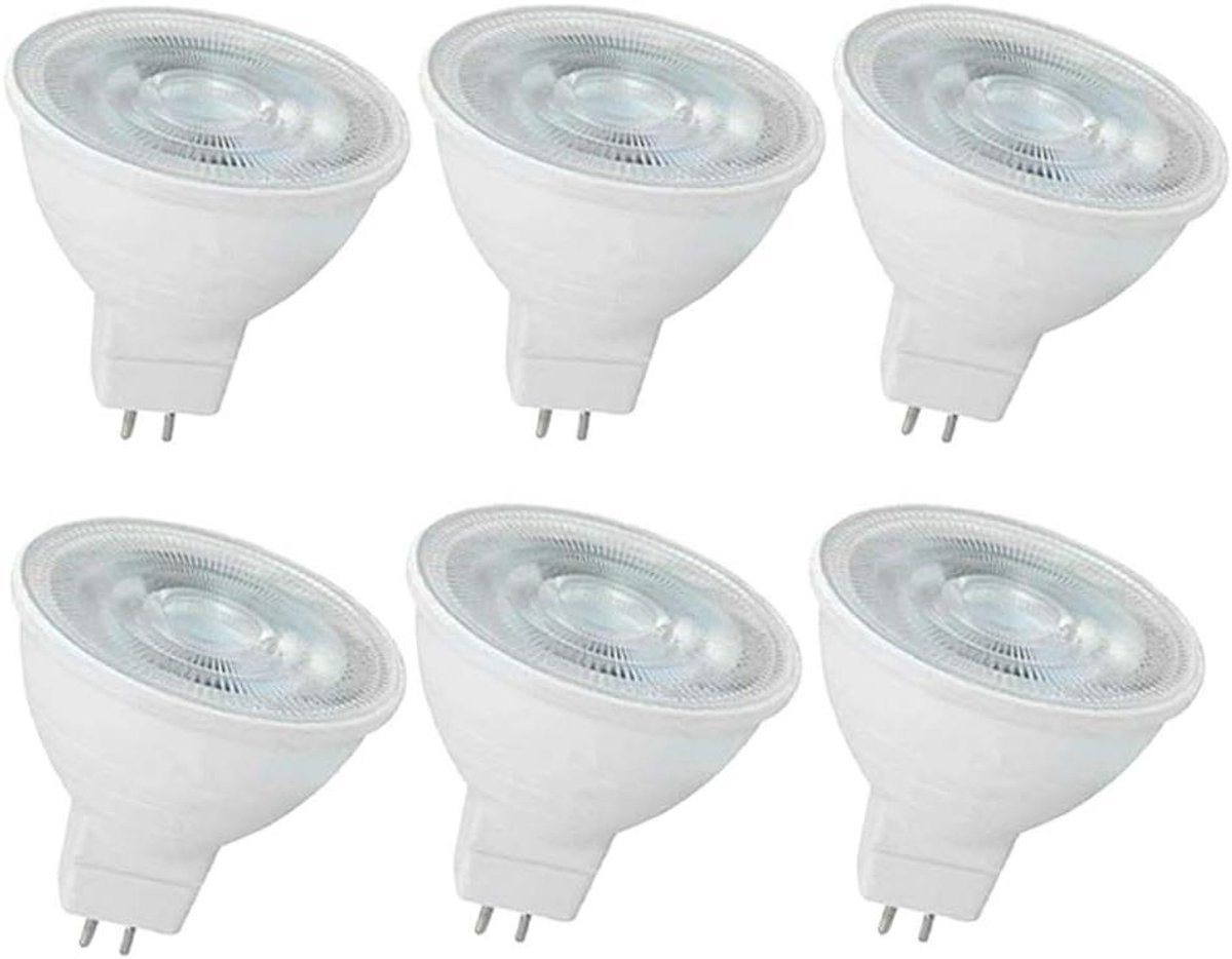 LED Lampen - Spots - Woonruimte Verlichten - Energiebesparend - 6 stuks - Wit