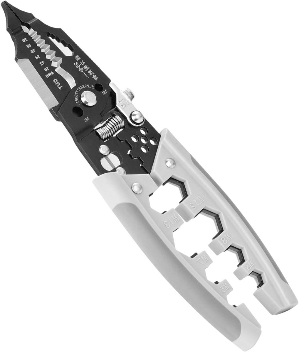 Elektrische Kabelstripper - Multitool Tang - Draad Bewerken - 28-in-1 Functionaliteit - 19 cm Lengte - Meerkleurig
