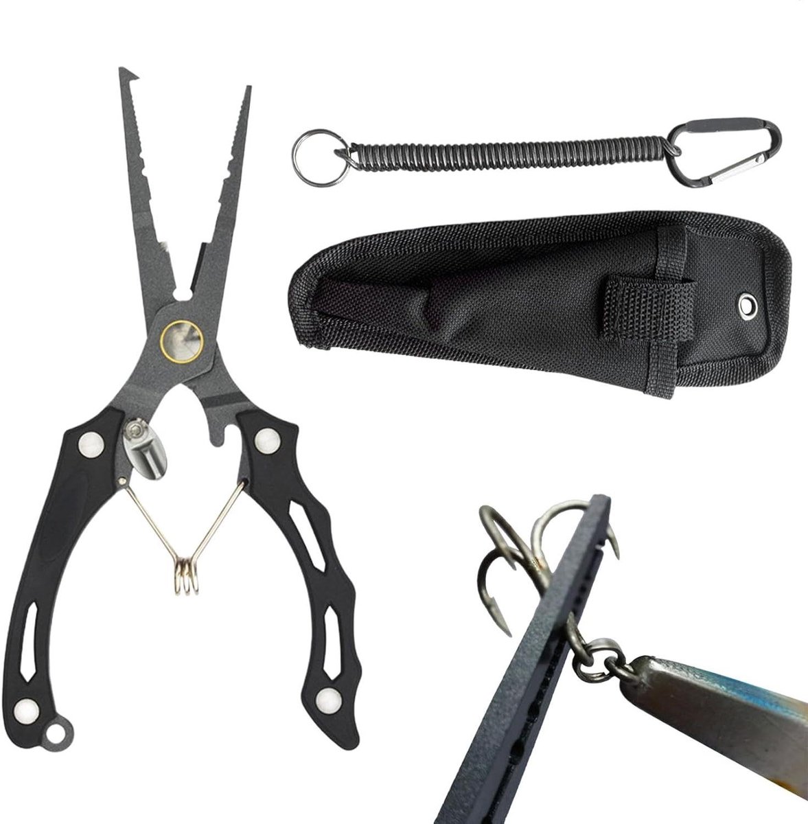 Vistang Lange Neus - Visklem Vliegvissen - Haken Verwijderen - Roestvrij Staal - 17 cm - Zilver