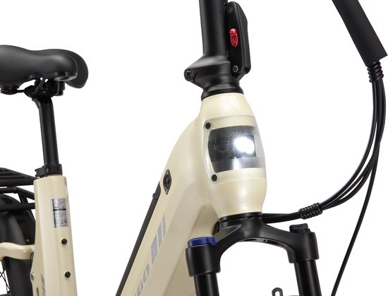 TTGO F7 Elektrische Fiets - 250W Motor - 48V15Ah Accu - 20 Inch Banden Vouwfiets - Max Snelheid 25km/u - Max Bereik 100-120 km - Shimano 7 Versnellingen - Beige van TTGO — afbeelding 4
