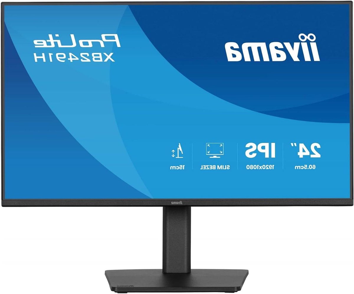 Desktop Monitor - Full HD Scherm - Vloeiende Beeldweergave - IPS Paneel - 238 inch - Zwart