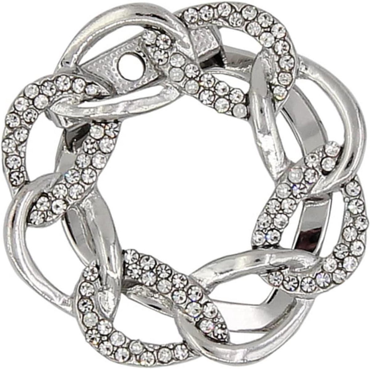 Sjaal Ring - Kleding Clip - Outfit Stijlen - Elegante Afwerking - 3.8x3.8x1cm - Goud