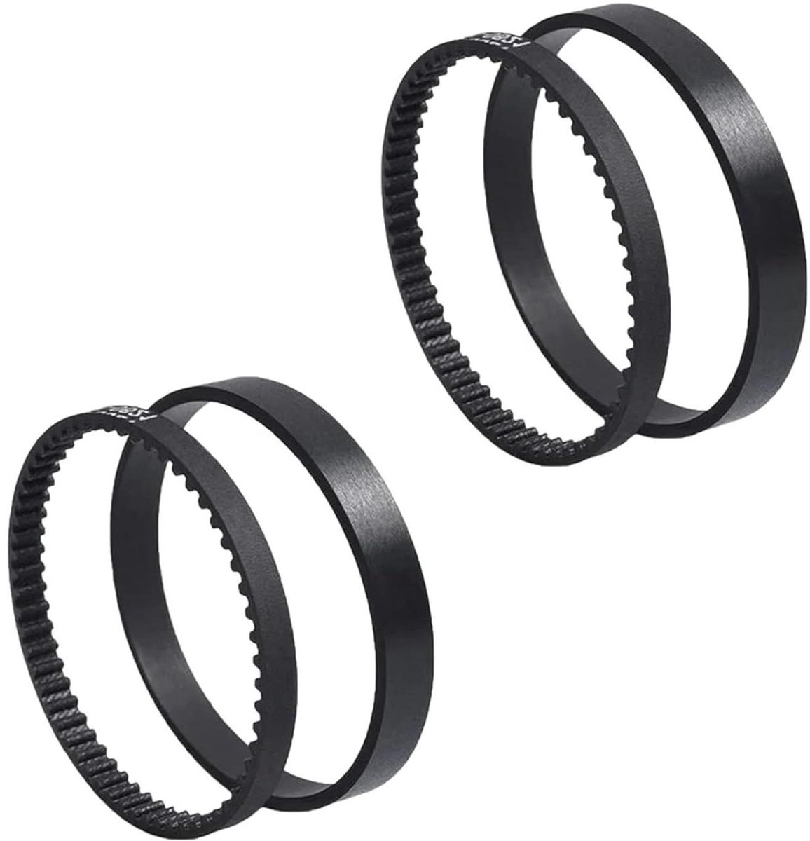 Stofzuigerband Set - Vervangende Onderdelen - Schoonmaken Vloeren - Duurzame Constructie - 4 Stuks - Zwart