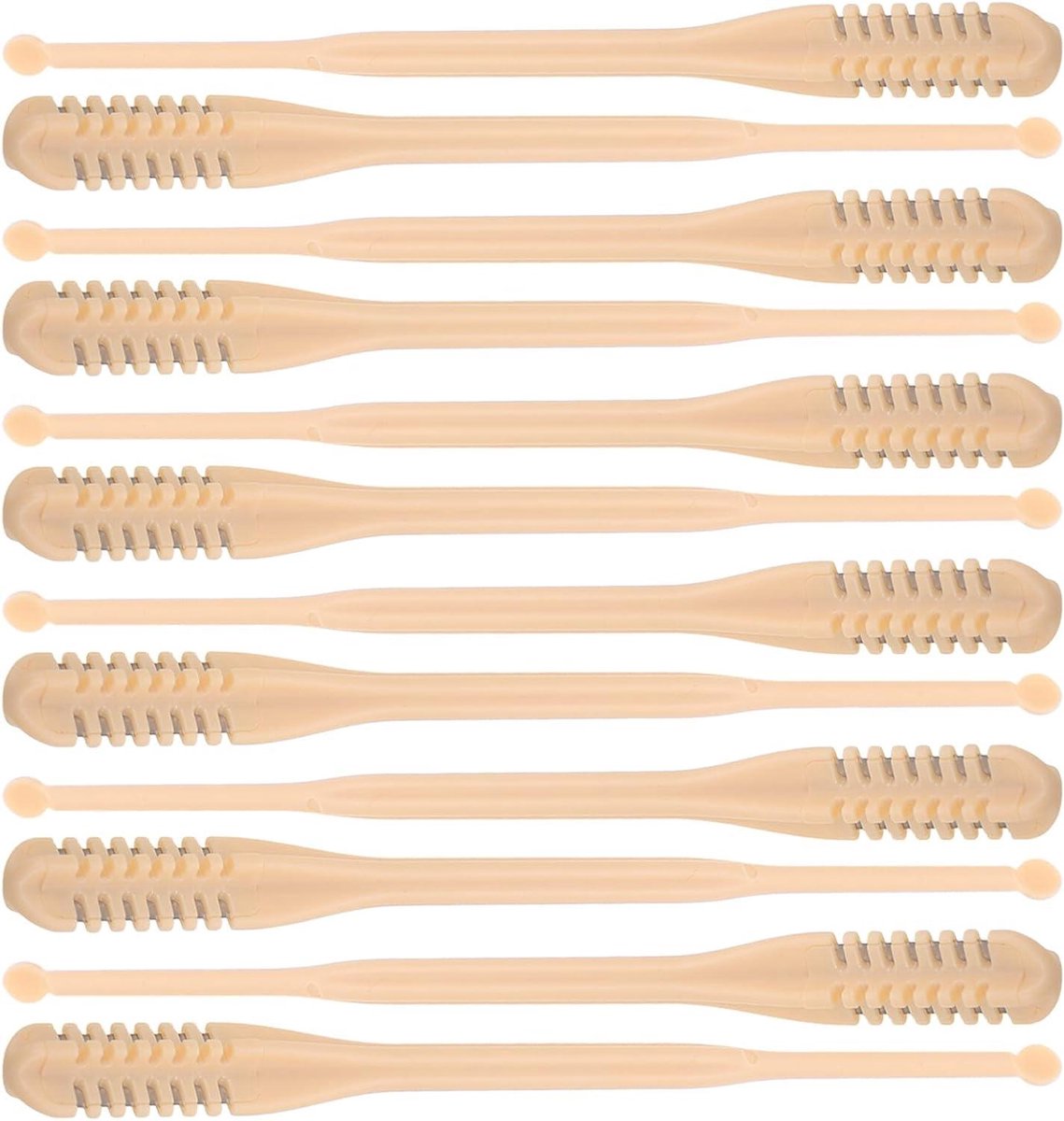 Neushaar Verzorgingstool - Oorwas Remover - Persoonlijke Verzorging - Dubbelzijdig Snijblad - 32 Stuks - Beige