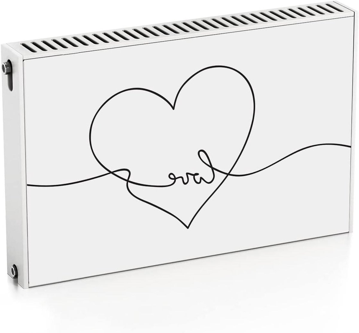Radiatorafdekking - Magnetische mat - Interieur verfraaien - Zelf op maat te snijden - 90 x 60 cm - Zwart
