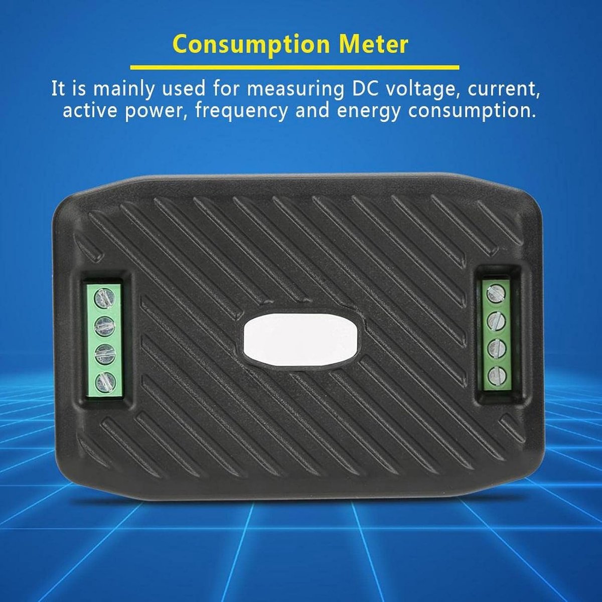 DC Energieverbruik Meter - Stroommeter Voltmeter - Energie Meten - Modbus RTU Communicatie - 9 x 6 x 2.3 cm